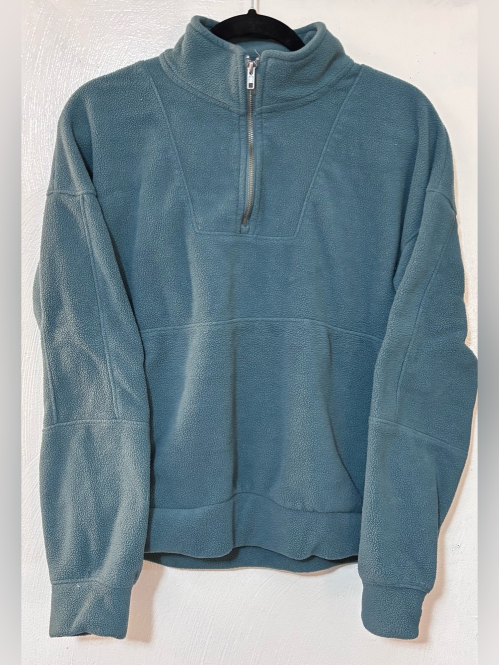 Hippie Rose Men's Teal Zip-Up Fleece Pullover